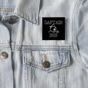 Captain Bob (Pirate Ship) 15 Cm Square Badge