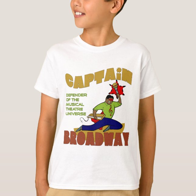 Captain Broadway (dark skin) Kids Lite T-Shirt (Front)