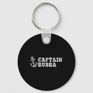 Captain Bubba Sailing Boating Vintage Boat Anchor Key Ring