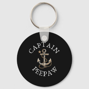 Captain Bunnyaw Boat Sailing Boating Vintage Ancho Key Ring