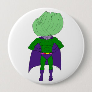 Captain Cabbage  10 Cm Round Badge