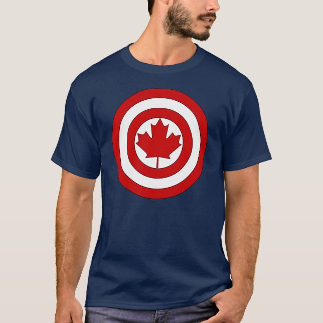 Captain Canada Shield Symbol T-Shirt (Front)