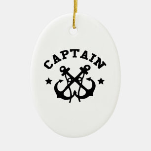 Captain Ceramic Tree Decoration