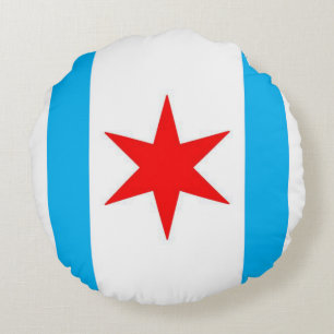 Captain Chicago Snuggle Shield Round Cushion