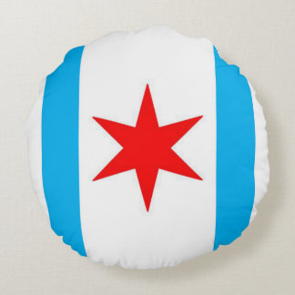 Captain Chicago Snuggle Shield Round Cushion