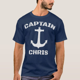 Captain Chris Personalised  Boat Captain T-Shirt