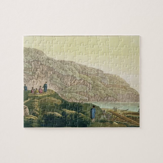 Captain Cook (1728-79) in Alaska during his voyage Jigsaw Puzzle (Horizontal)