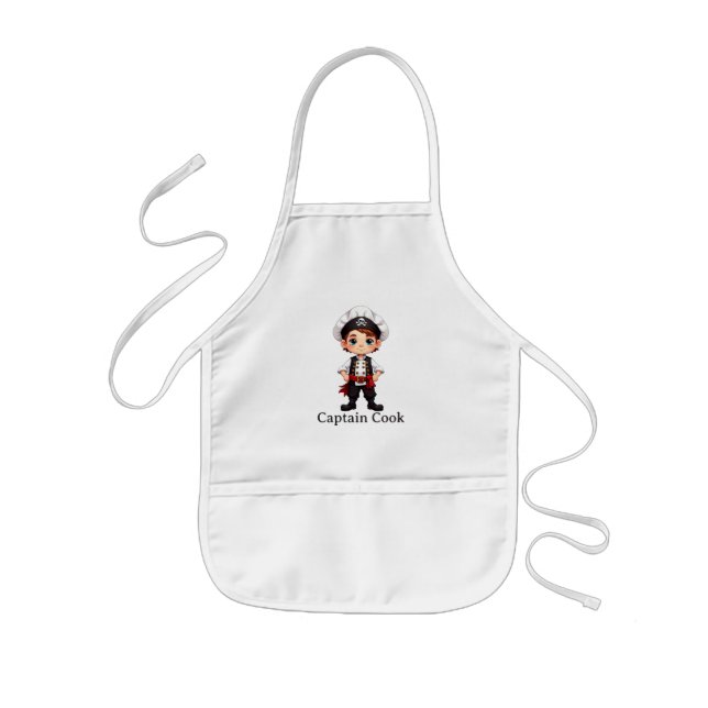 Captain Cook Boy Chef Kids Apron (Front)