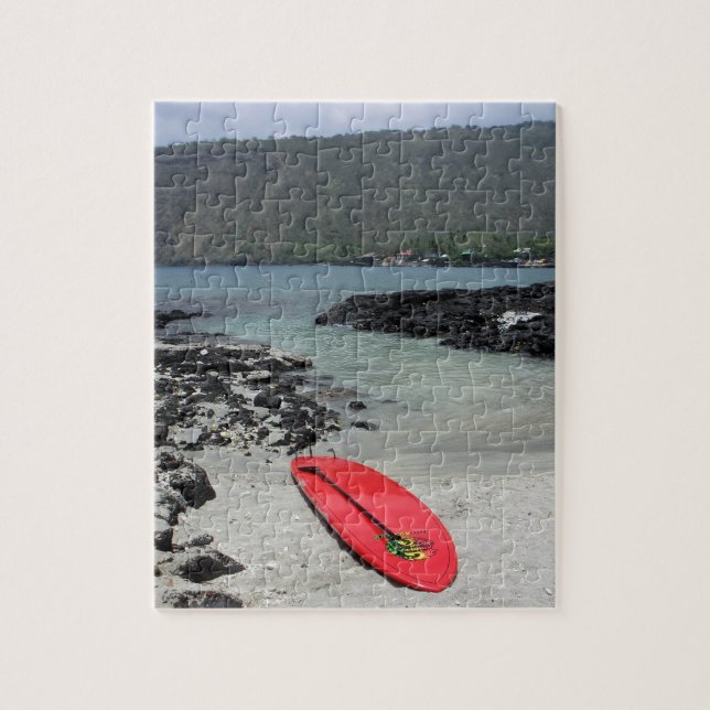 Captain Cook Hawaii beach scene paddleboard puzzle (Vertical)