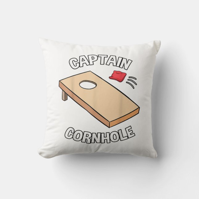 Captain Cornhole Baggo Dummy Boards Beanbag  Cushion (Front)