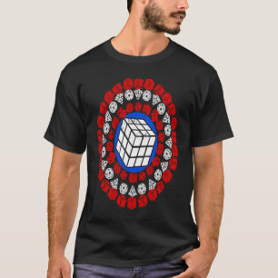 Captain Cuber Speed Cubing  Math Puzzle Women Men T-Shirt