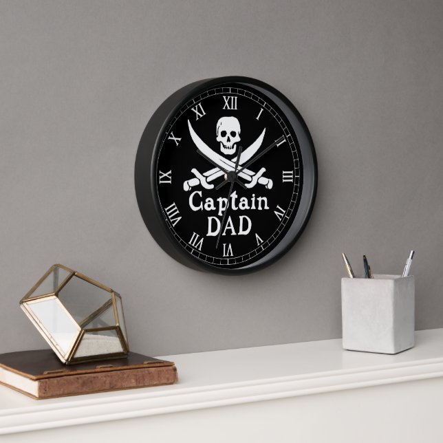 Captain Dad -  Classic Clock (Office)