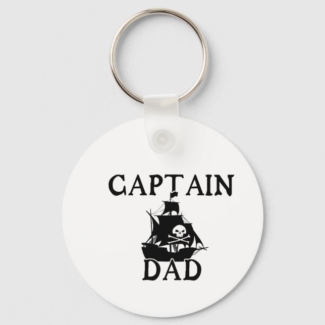 Captain Dad Keychain (Front)
