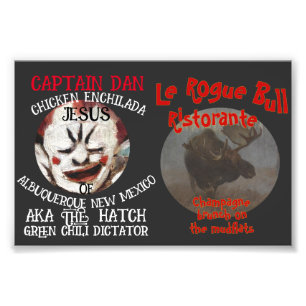 CAPTAIN DAN CHICKEN ENCHILADA JESUS ALBUQUEQUE NM PHOTO PRINT