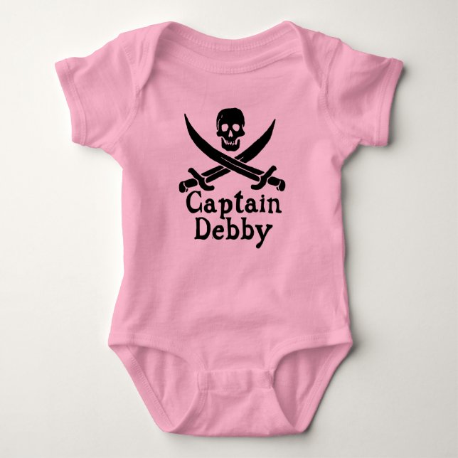 Captain Debby Baby Bodysuit (Front)