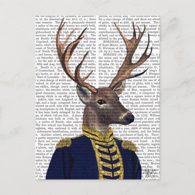 Captain Deer Postcard (Front)