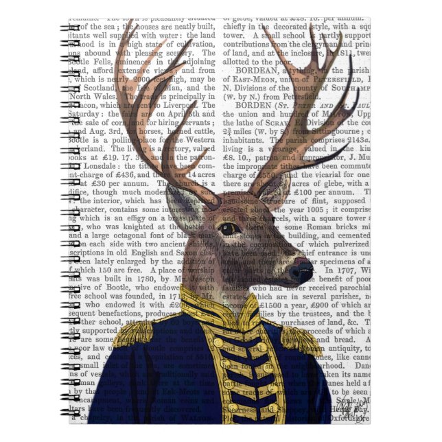 Captain Deer Spiral Notebook (Front)