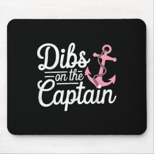 Captain Dibs Funny Sailing Nautical Boat Gift Mouse Pad