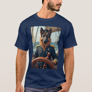captain dog t-shirt