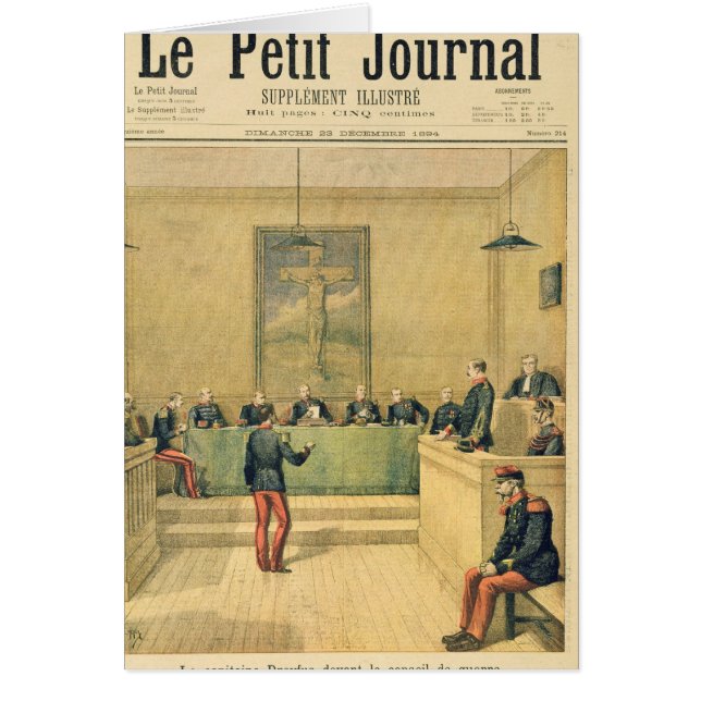 Captain Dreyfus  before the Court Martial (Front)