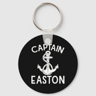 Captain Easton Anchor Yacht Boat Boating Ship Key Ring