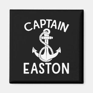Captain Easton Anchor Yacht Boat Boating Ship Magnet
