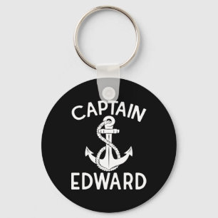 Captain Edward Anchor Boating Ship Yacht Boat  Key Ring