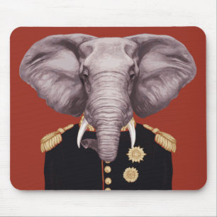Captain Elephant Mouse Pad