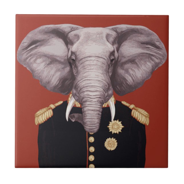Captain Elephant Tile (Front)