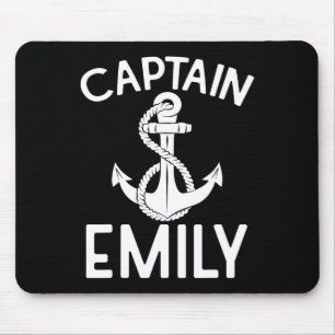 Captain Emily Sailing Boating Boat Ship Yacht Mouse Pad