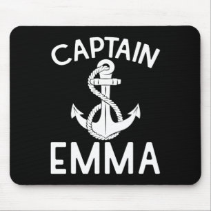 Captain Emma Yacht Sailing Boat Ship Boating  Mouse Pad