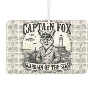 Captain Fox Guardian of Seas Nautical Design Car Air Freshener
