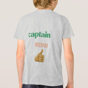 Captain Freedom – Hero of Justice Graphic T-Shirt Tri-Blend Shirt
