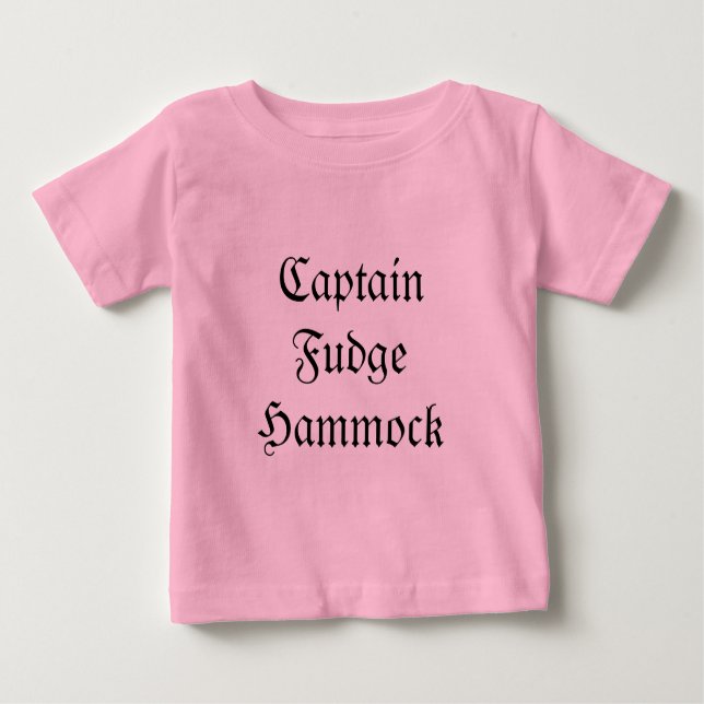 Captain Fudge Hammock Baby T-Shirt (Front)