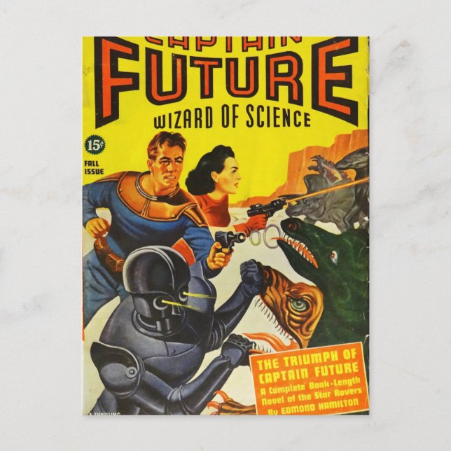 Captain Fure and the Space Dogs Postcard (Front)