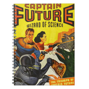 Captain Fure and the Space Dogs Spiral Notebook