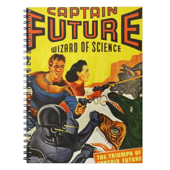 Captain Fure and the Space Dogs Spiral Notebook (Front)