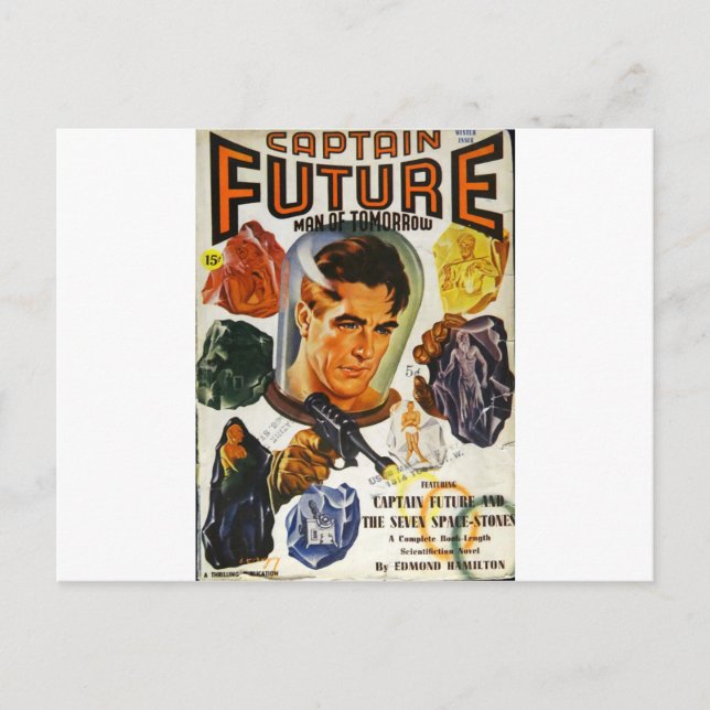 Captain Future and the Space Stones Postcard (Front)