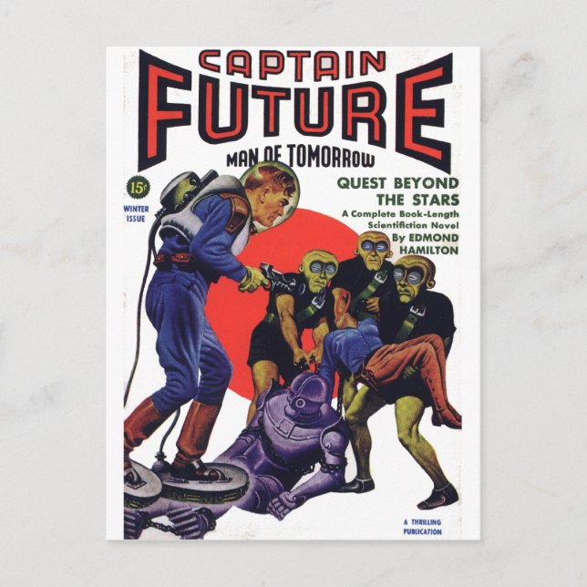 Captain Future Postcard (Front)
