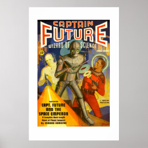 Captain Future pulp cover poster