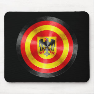 Captain Germany Hero Shield Mouse Pad
