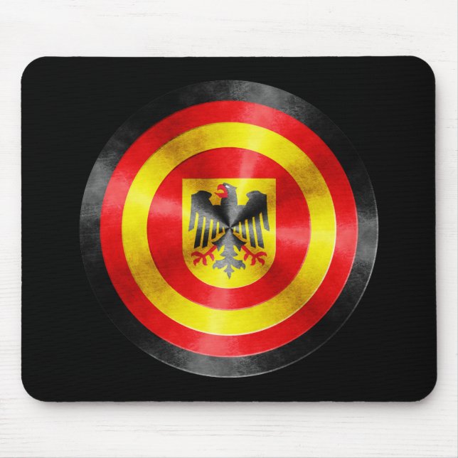 Captain Germany Hero Shield Mouse Pad (Front)
