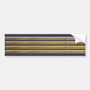Captain gold stripes bumper sticker