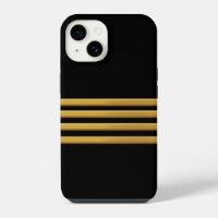Captain gold stripes Case-Mate iPhone case