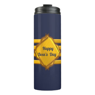 Captain gold stripes thermal tumbler