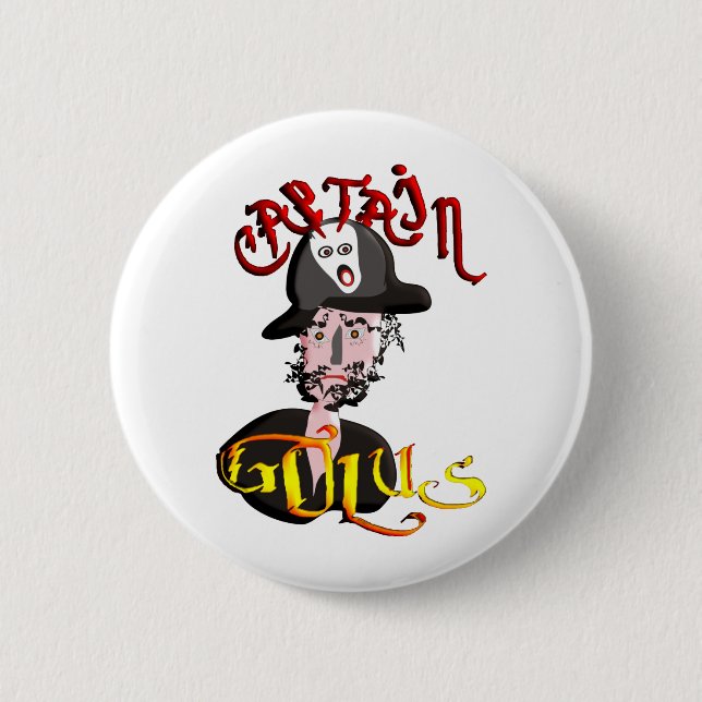 Captain Golus 6 Cm Round Badge (Front)