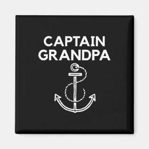 Captain Grandpa! Boating And Sailing S Magnet