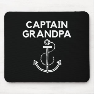 Captain Grandpa! Boating And Sailing S  Mouse Pad