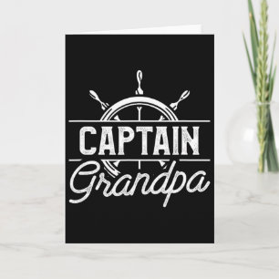 Captain Grandpa Funny Boating Sailing Quote For Gr Card