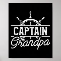 Captain Grandpa Funny Boating Sailing Quote For Gr